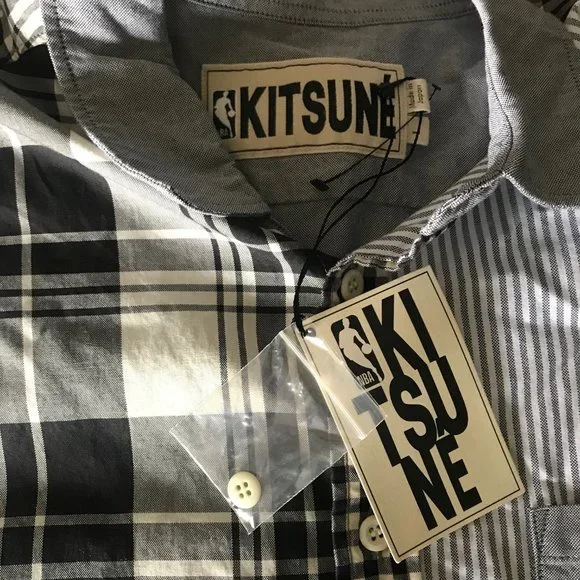MAISON KITSUNE x NBA Patchwork Shirt